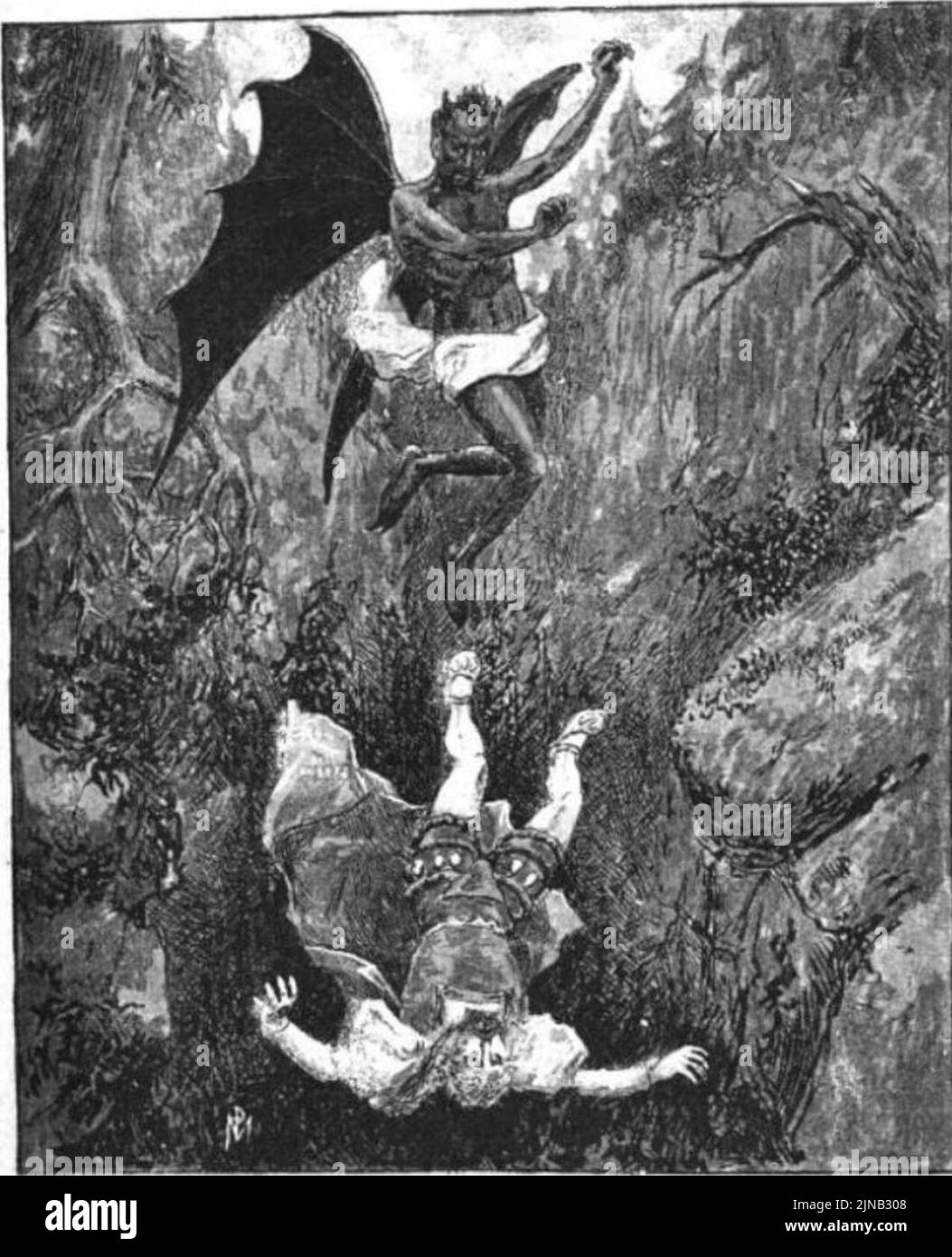 Taxil, Hacks, le Diable au XIXème siècle, p689 Banque D'Images