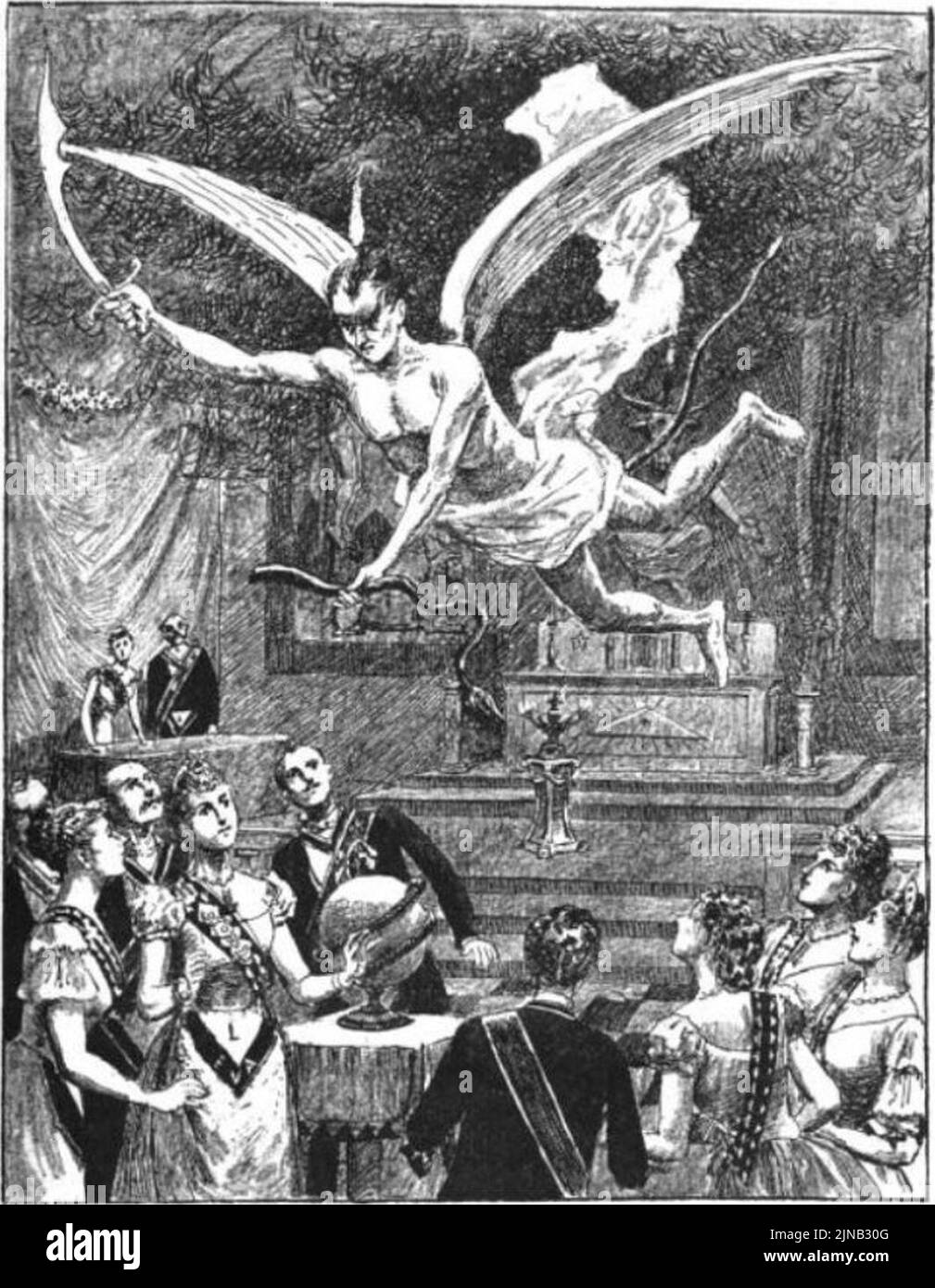 Taxil, Hacks, le Diable au XIXème siècle, p657 Banque D'Images
