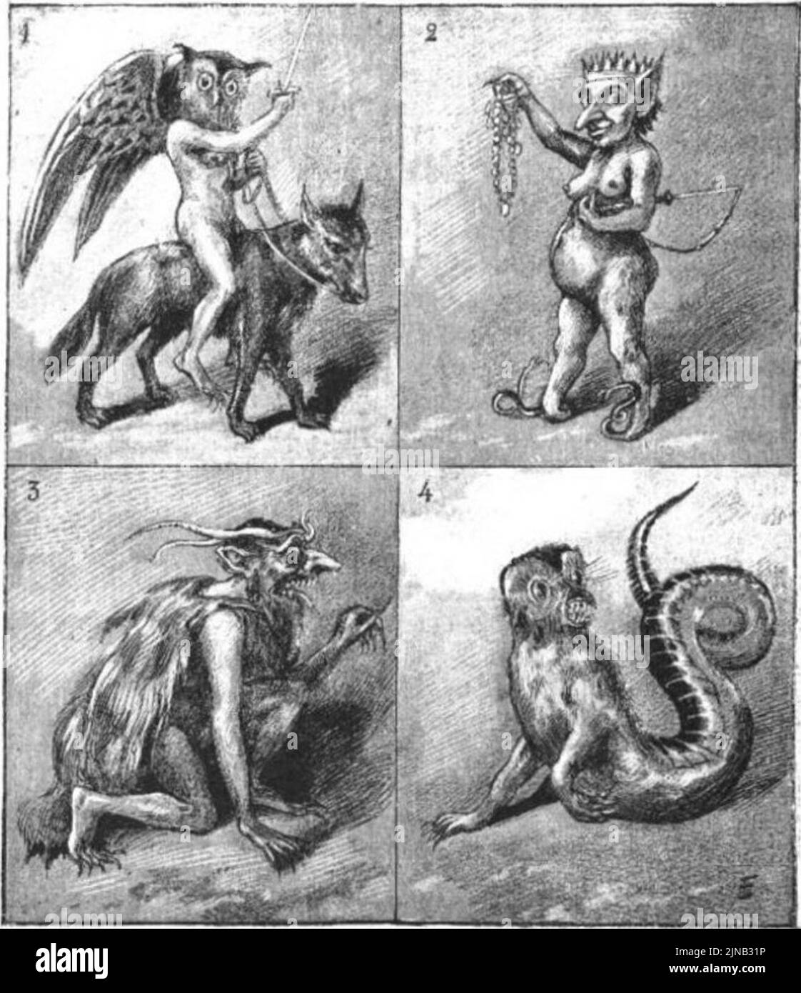 Taxil, Hacks, le Diable au XIXème siècle, p921 Banque D'Images