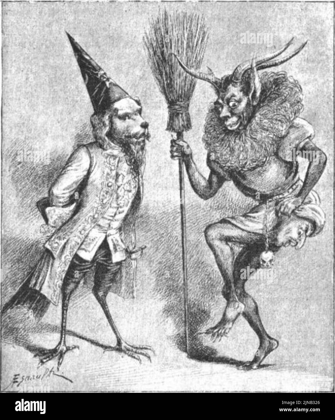 Taxil, Hacks, le Diable au XIXème siècle, p937 Banque D'Images