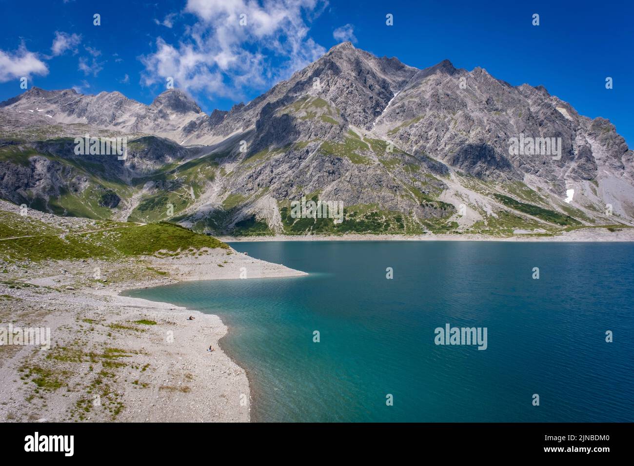 Paysages merveilleux au Luenersee dans le Vorarlberg, Autriche Banque D'Images