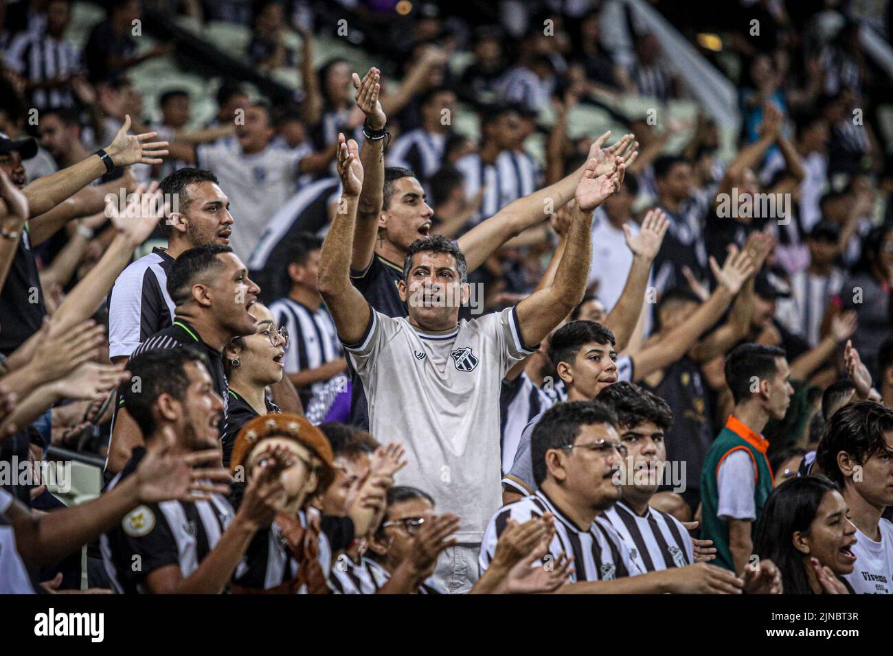 Fortaleza, Brésil. 10th août 2022. Ce - Fortaleza - 10/08/2022 - COPA SUL-AMERICANA 2022, CEARA X SAO PAULO - Torcida do Ceara durante partida contra Sao Paulo no estadio Arena Castelao pelo campeonato Copa Sul-Americana 2022. Foto: Lucas Emanuel/AGIF/Sipa USA crédit: SIPA USA/Alay Live News Banque D'Images