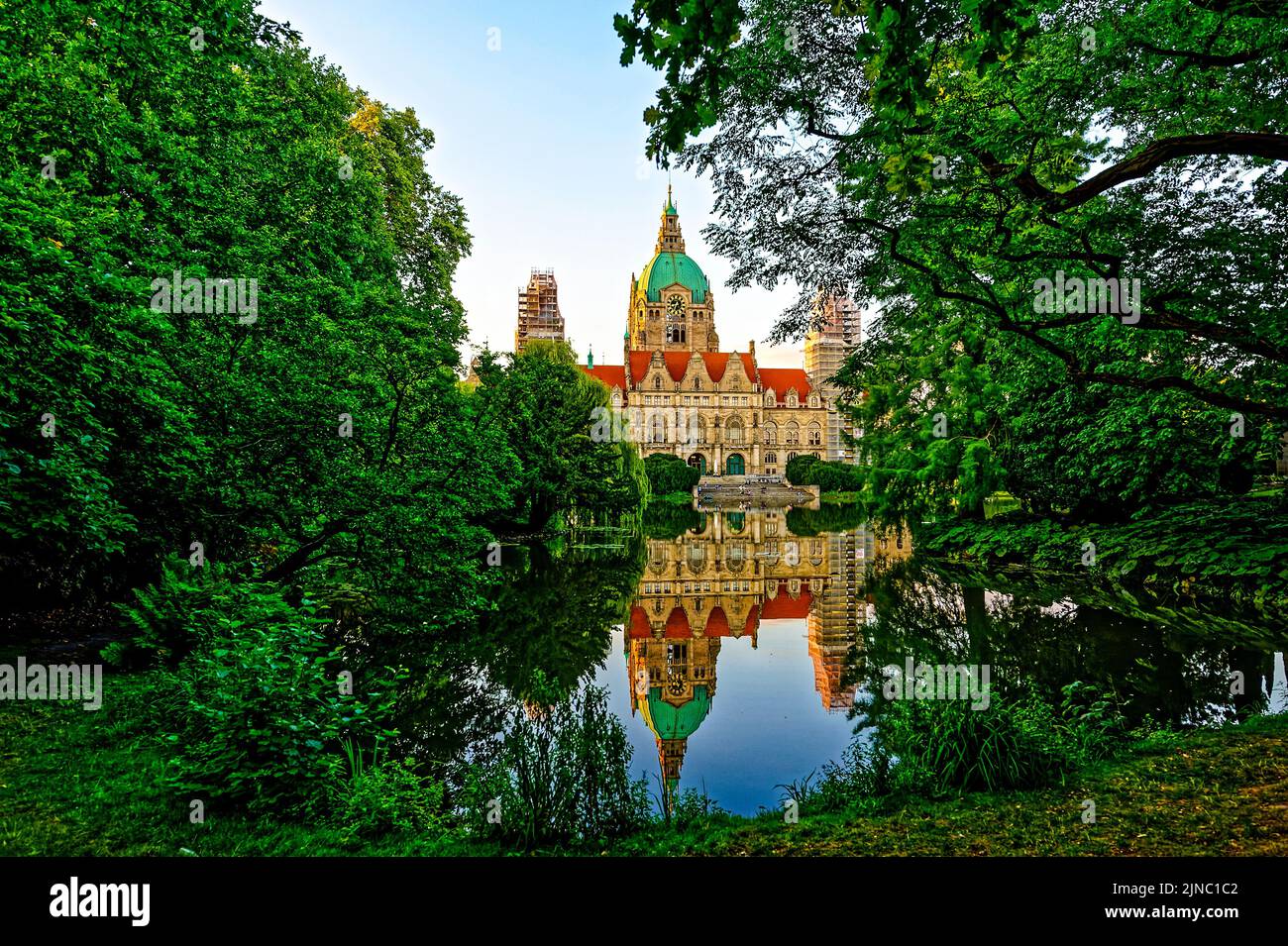 Neues Rathaus Hanovre. Allemagne. Banque D'Images