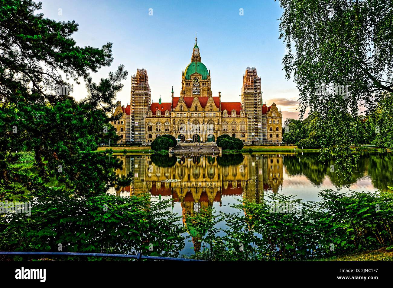 Neues Rathaus Hanovre. Allemagne. Banque D'Images