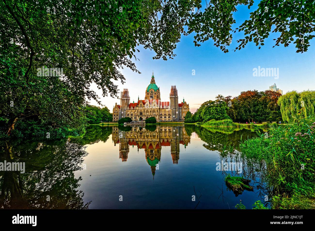 Neues Rathaus Hanovre. Allemagne. Banque D'Images