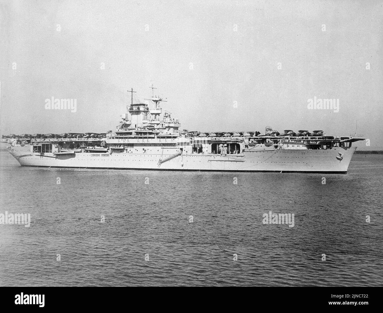Le porte-avions américain USS Wasp le 27 décembre 1940. L'USS Wasp a été coulé deux ans plus tard après avoir été torpillé pendant l'invasion de Guadalcanal en septembre 1942. Banque D'Images