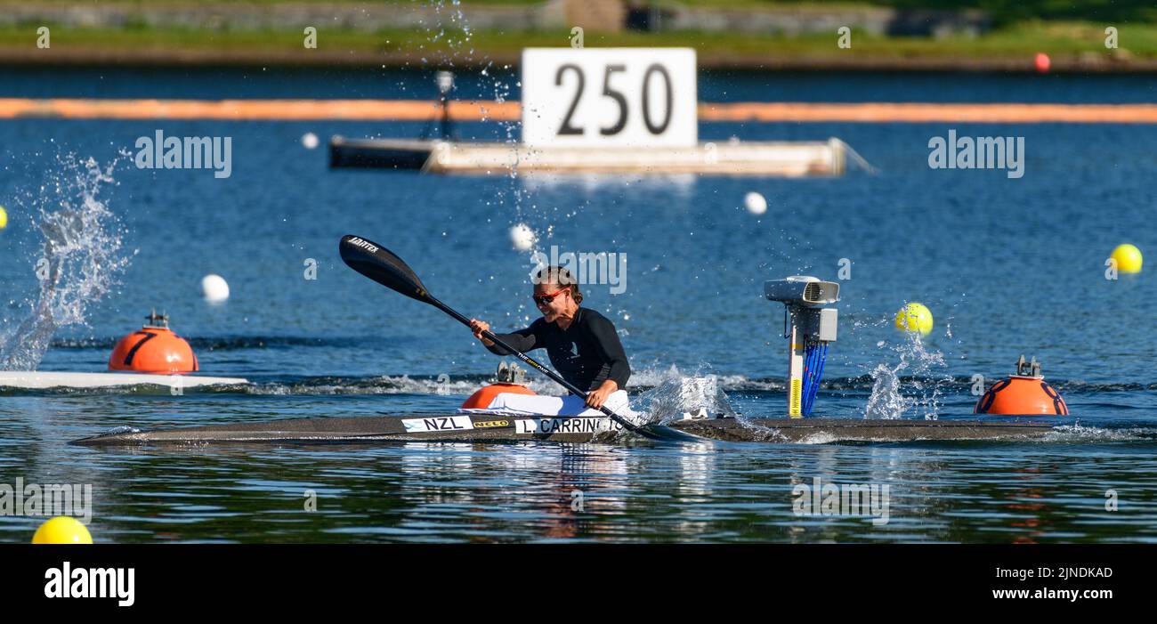 Lisa carrington aux Championnats du monde ICF Canoe Sprint et Paracanoe 2022 à Dartmouth, Nouvelle-Écosse, Canada, sur le lac Banook. 3 août 2022, 1 Banque D'Images