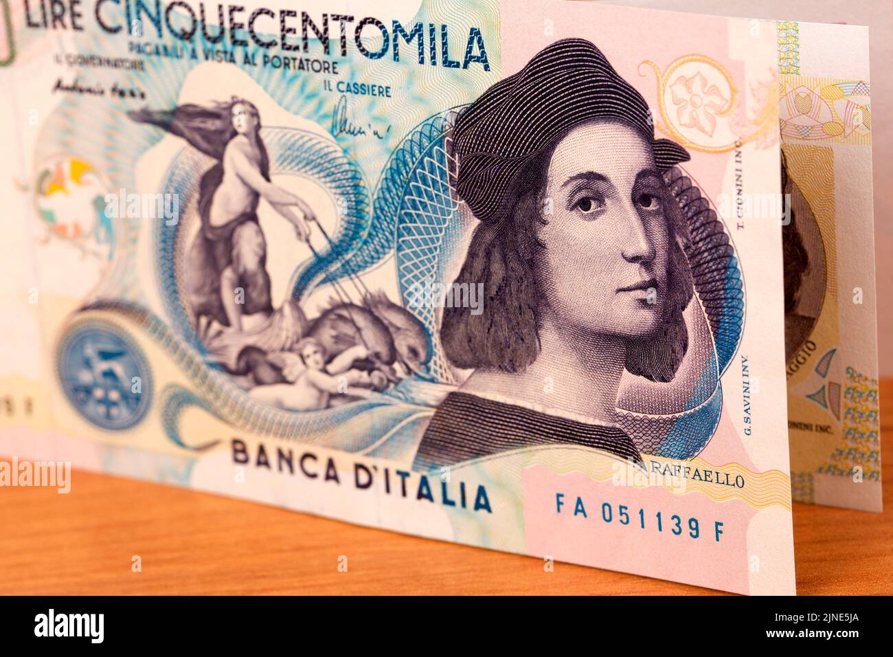 L'argent italien - Lira une expérience d'affaires Banque D'Images