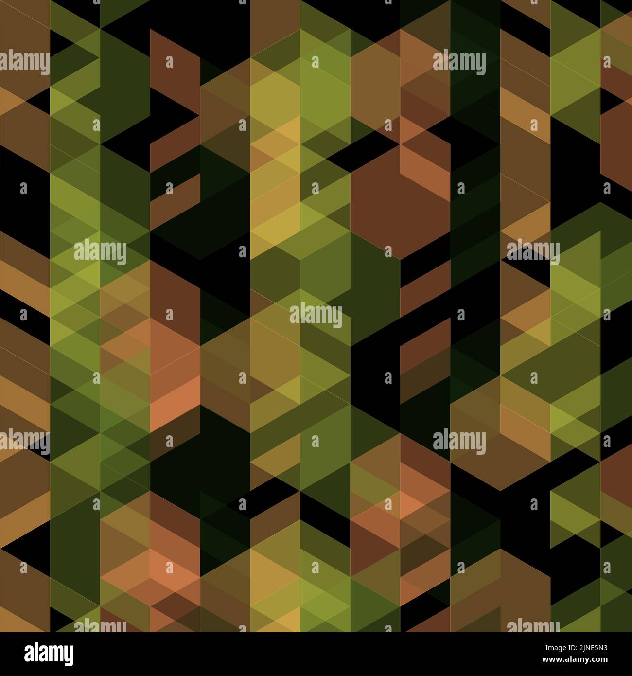 Illustration décorative abstraite d'un motif en mosaïque en forme de grille hexagonale et triangulaire avec fond géométrique multicolore pour les papiers peints Banque D'Images