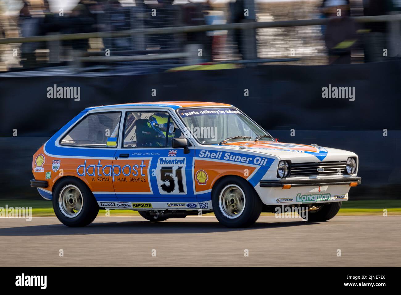 1980 Ford Fiesta Mk1 avec le pilote Simon Goodliff lors de la course de Gerry Marshall Trophée à la réunion des membres de Goodwood 79th, Sussex, Royaume-Uni. Banque D'Images