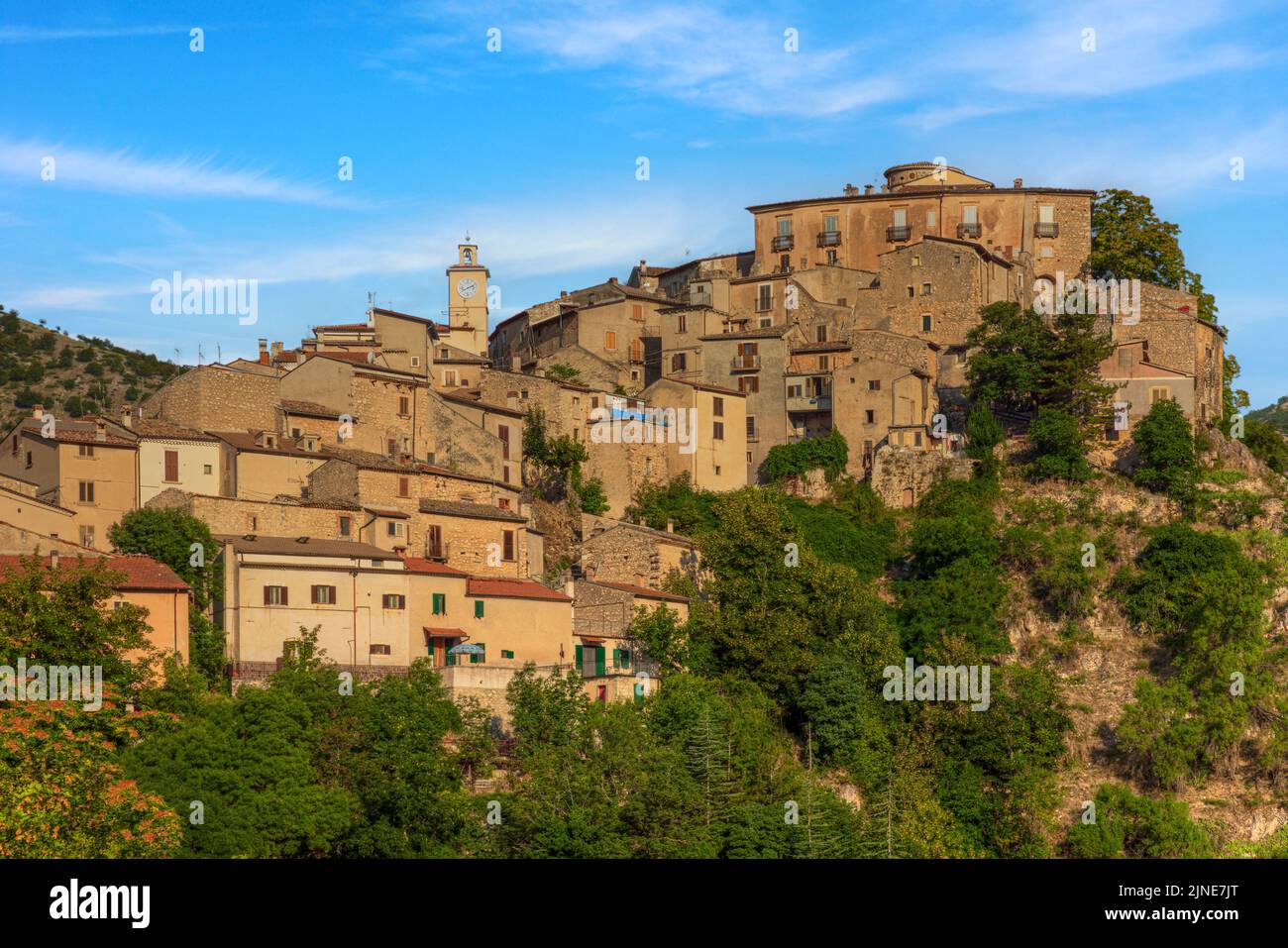 Villalago, Aquila, Abruzzes, Italie Banque D'Images