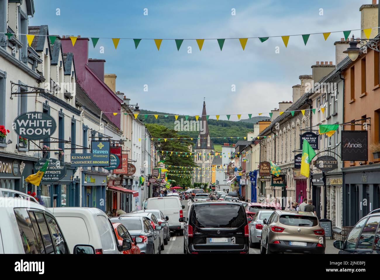 Henry Street, Kenmare, Co. Kerry, Irlande Banque D'Images