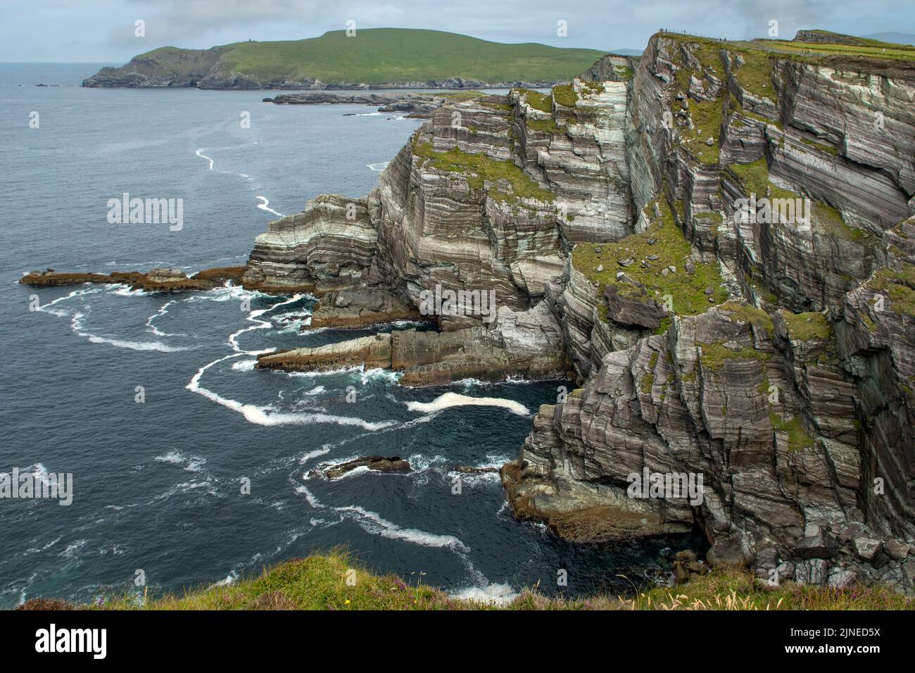 Kerry Cliffs, près de Portmagee, Co. Kerry, Irlande Banque D'Images