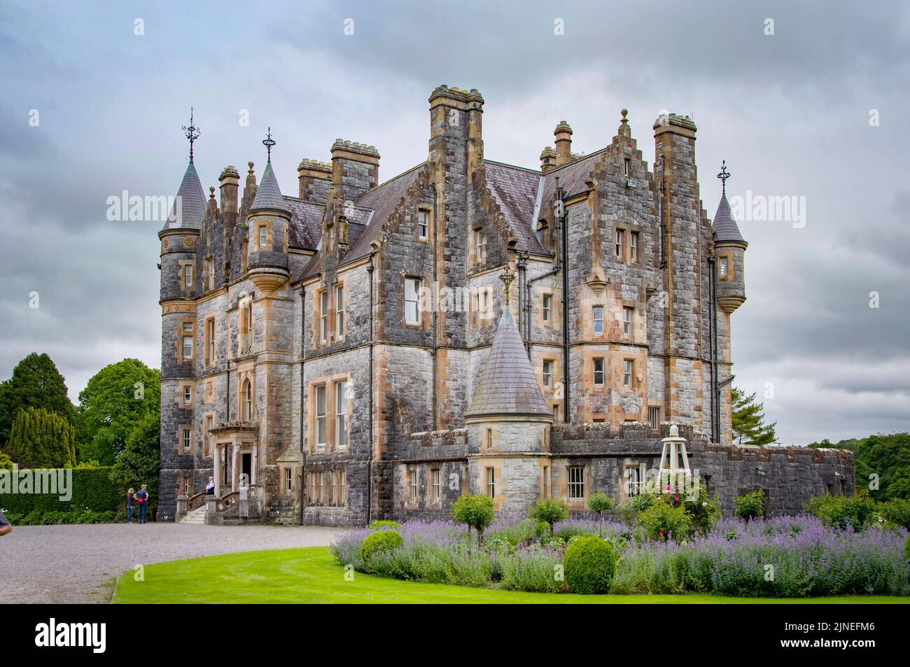 BLARNEY, IRLANDE. 13 JUIN 2022. Blarney House au comté de Cork vue sur le jardin Banque D'Images