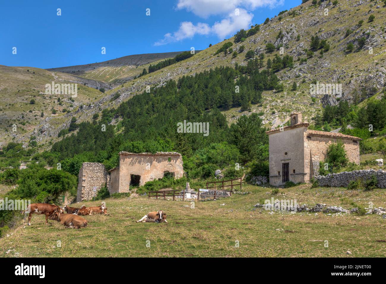 Frattura Vecchia, Scanno, Aquila, Abruzzes, Italie Banque D'Images