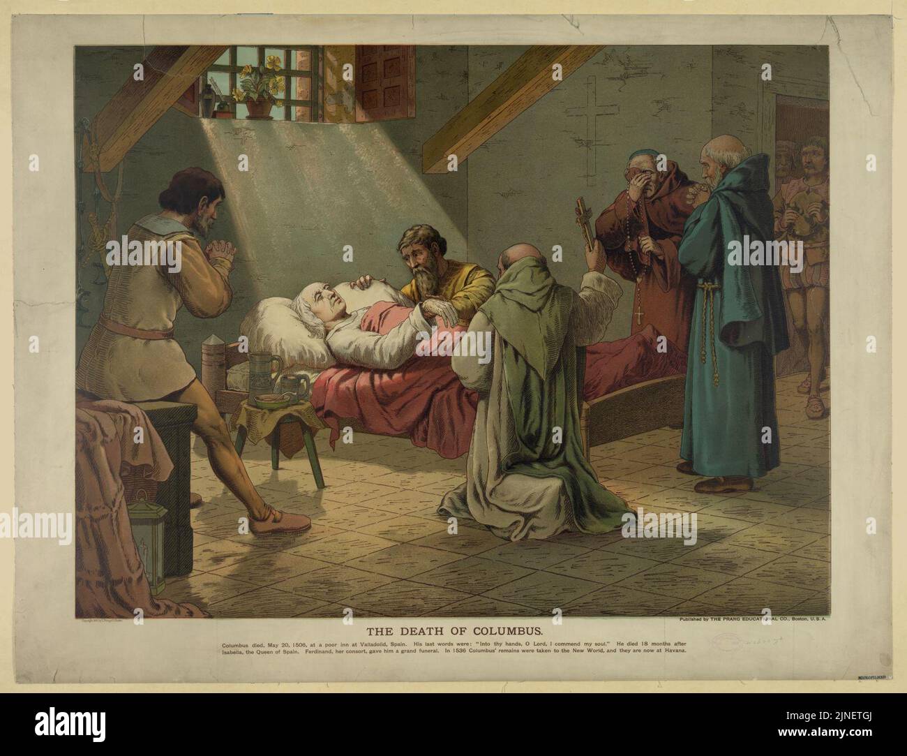 La mort de Colomb Banque D'Images