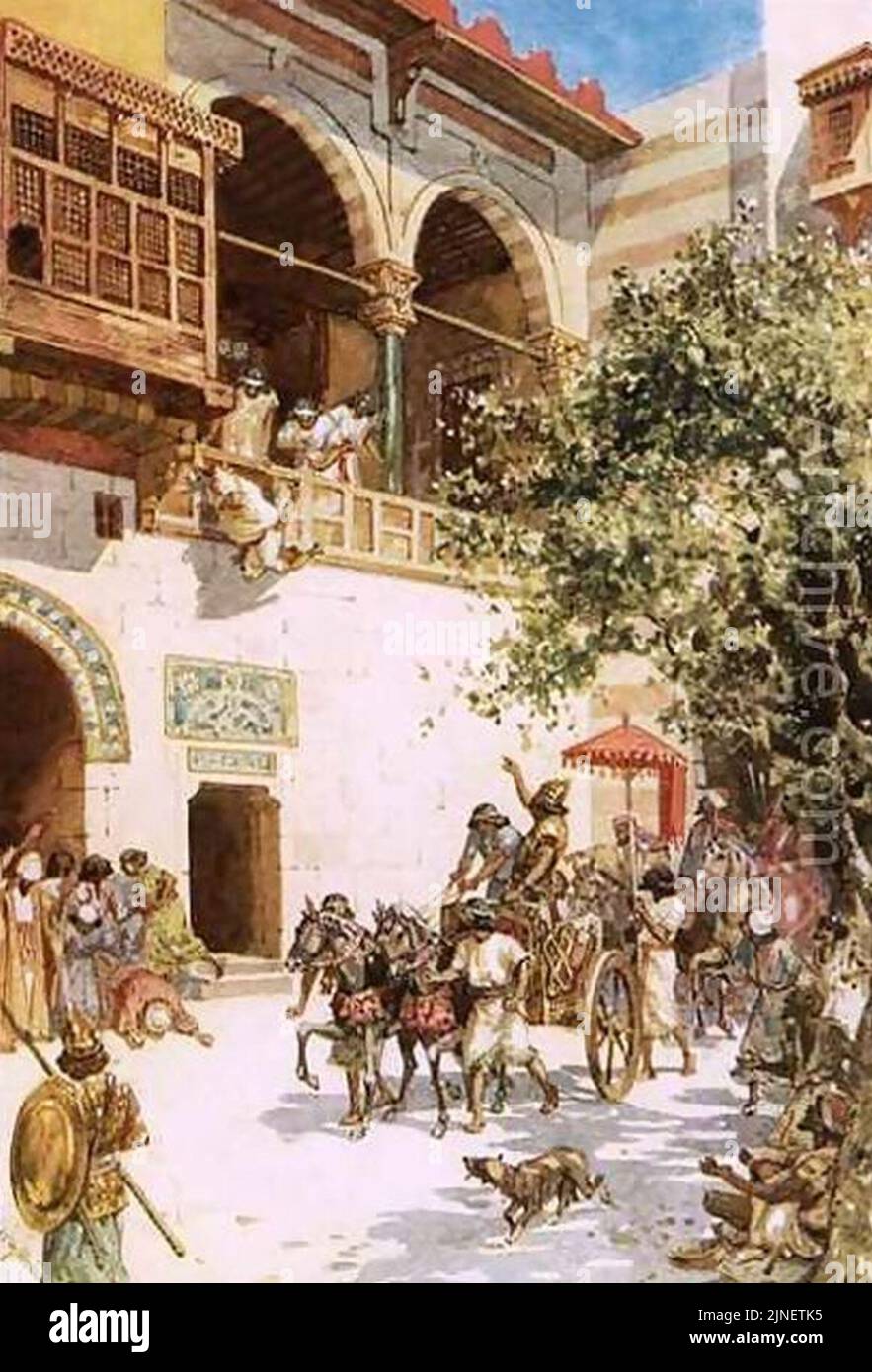 La mort de Jezebel - William Brassey Hole Banque D'Images