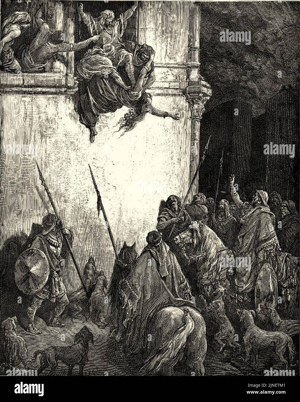 La mort de Jézabel Banque D'Images