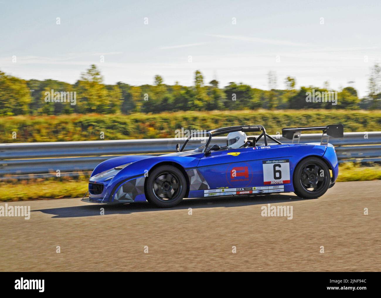 Voiture de course Lotus à bord de la France Banque D'Images