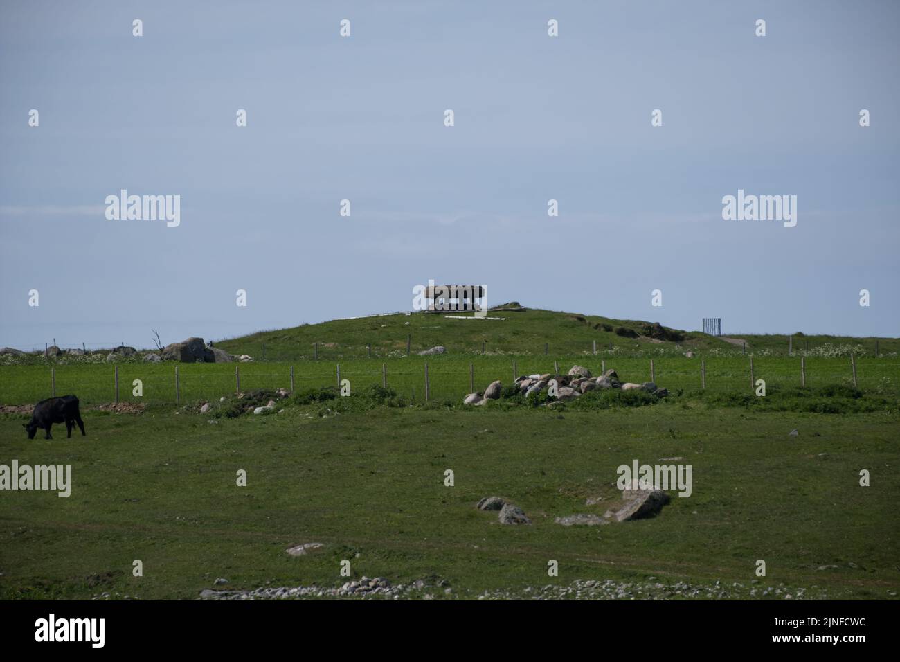 Nesheim, Norvège - 30 mai 2022 : gamme de tir et d'entraînement Marka. Station aérienne Lista. C'était une batterie côtière de l'armée avec la plus grande puissance de feu de la région Banque D'Images