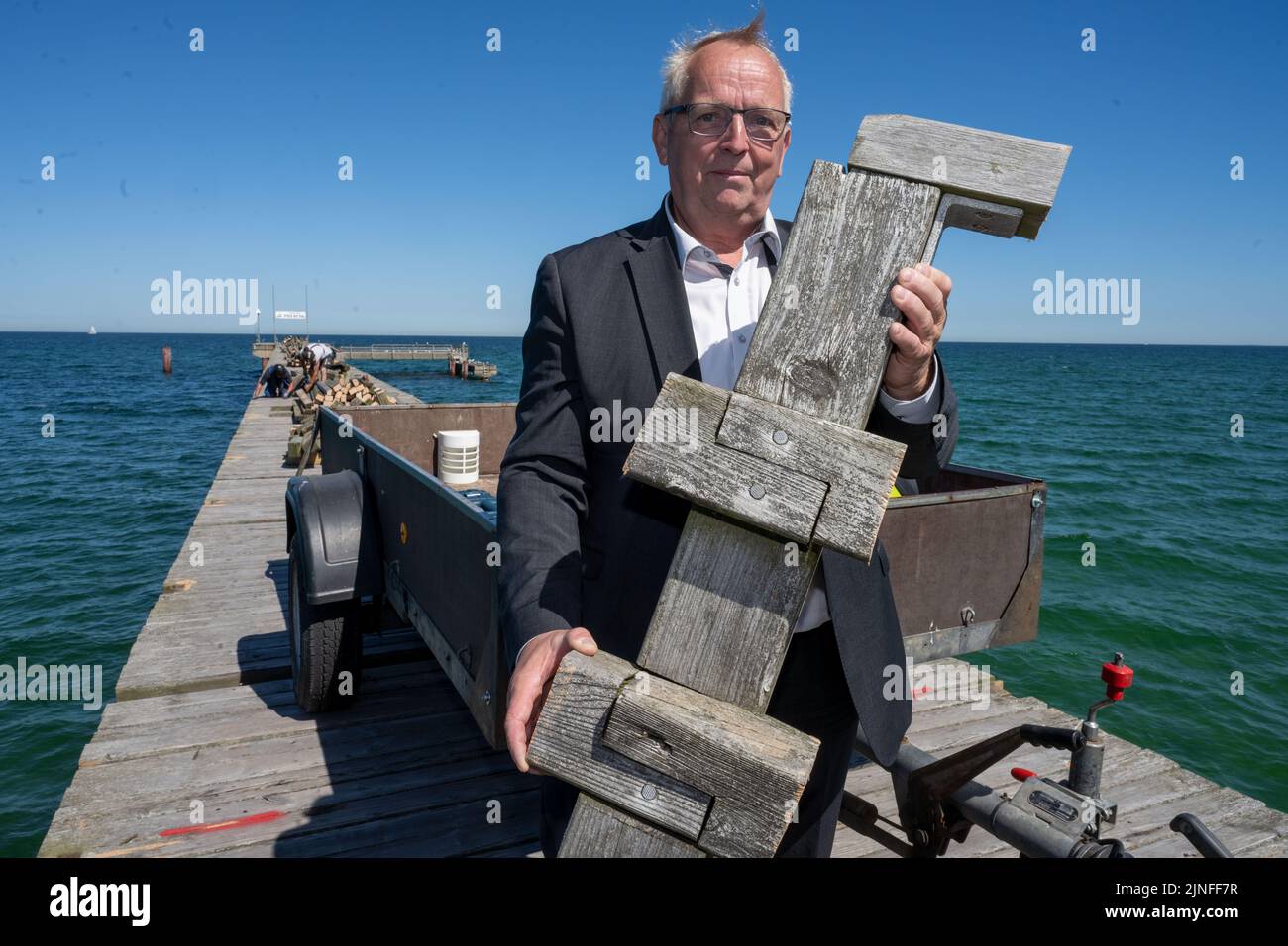 Prerow, Allemagne. 11th août 2022. Till Backhaus (SPD), ministre de l