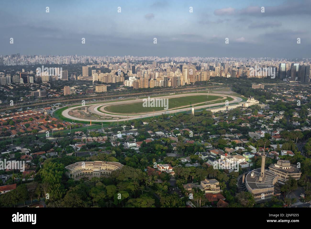 Hippodrome Jockey Club - Sao Paulo, Brésil Banque D'Images