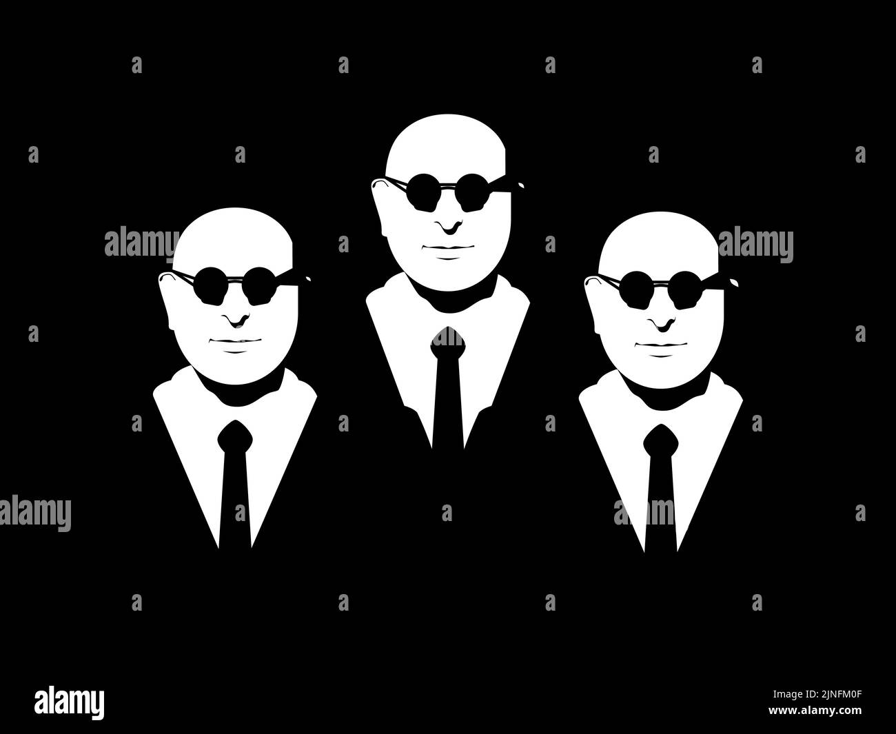 Men in Black Illustration de Vecteur