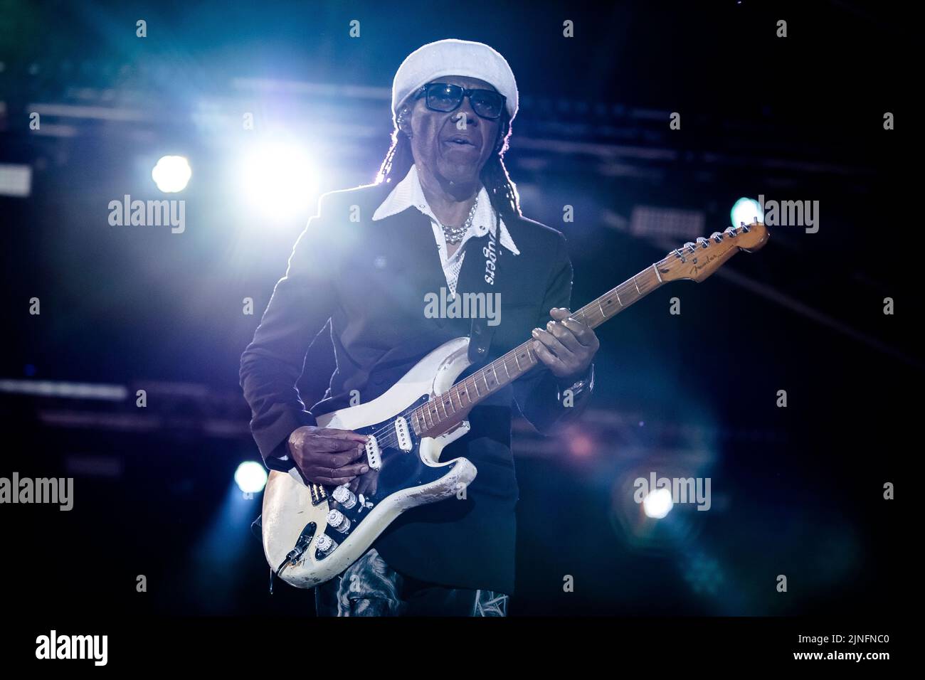 Nile Rodgers et chic au Carfest North le 24th juillet 2022. Banque D'Images