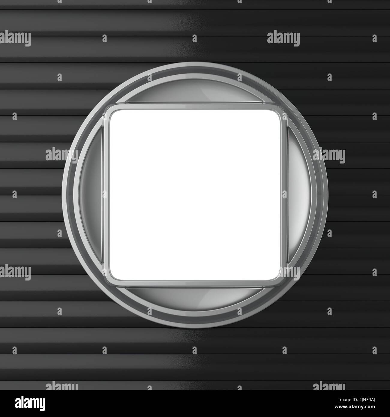Arrière-plan abstrait. Bordure arrondie et espace pour le texte. 3d rendu. Banque D'Images
