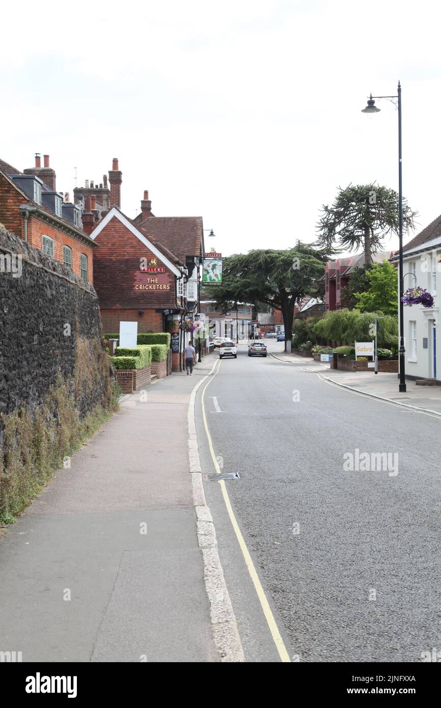 Dorking High Street, Surrey, Angleterre, Royaume-Uni Banque D'Images