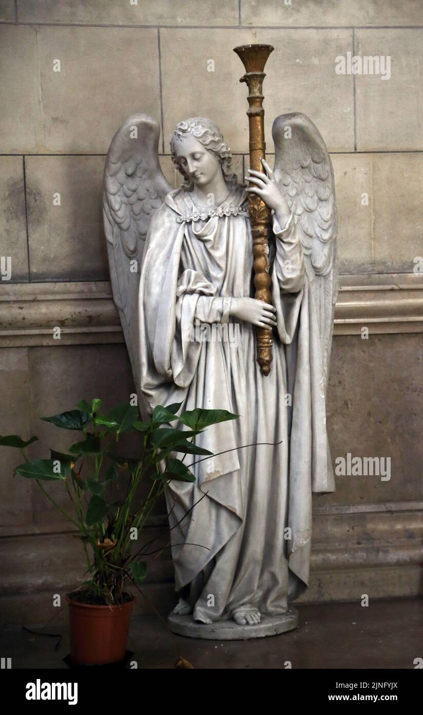 Statue d'un Ange Cathédrale Sainte-Marie-majeure Marseille France Banque D'Images
