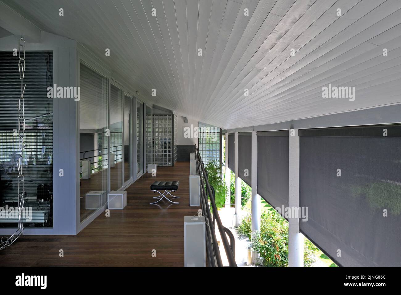 Architecture bio-durable, maison individuelle. Banque D'Images