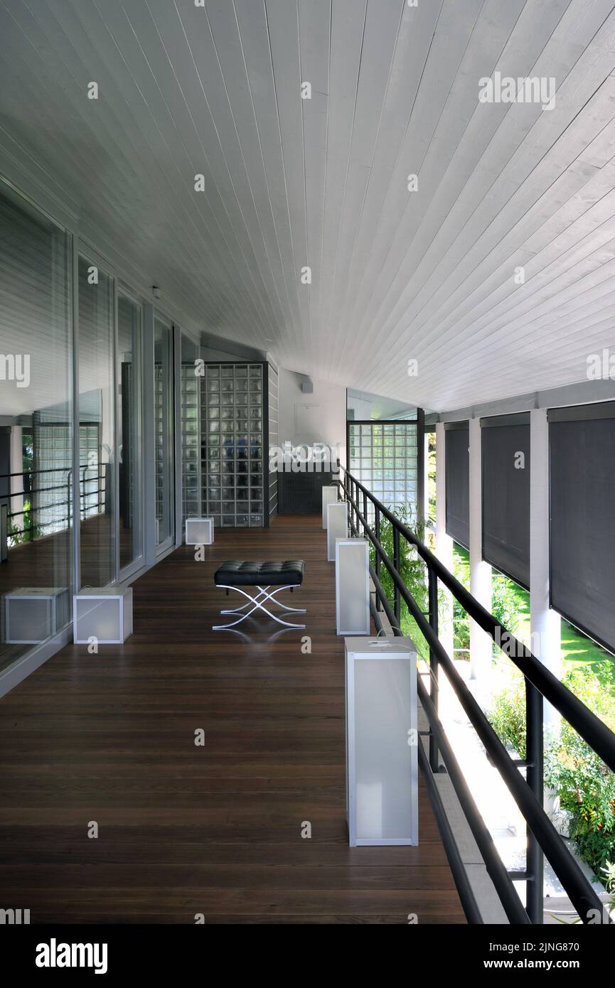 Architecture bio-durable, maison individuelle. Banque D'Images