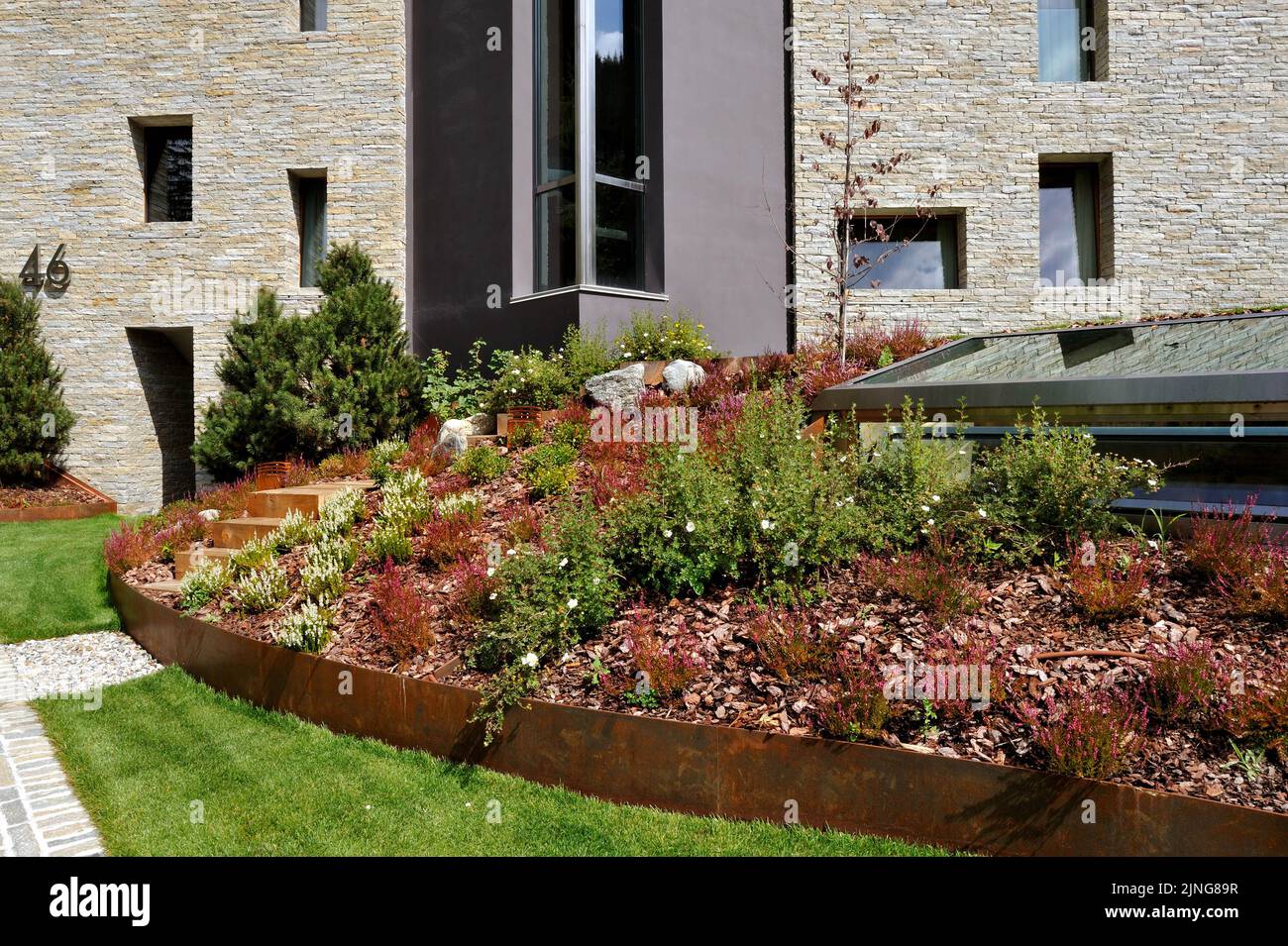 Architecture bio-durable, Mountain House. Banque D'Images