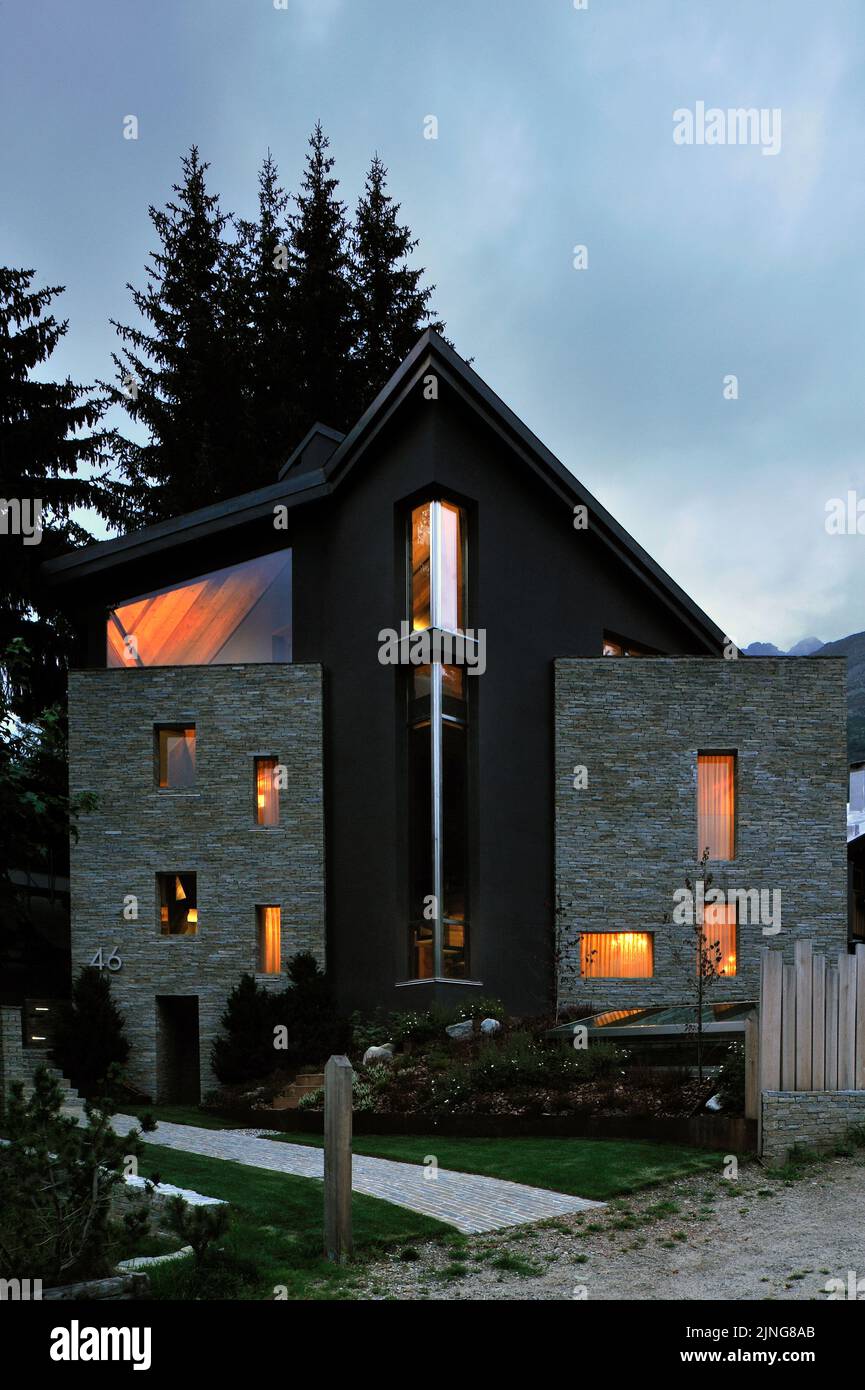 Architecture bio-durable, Mountain House. Banque D'Images