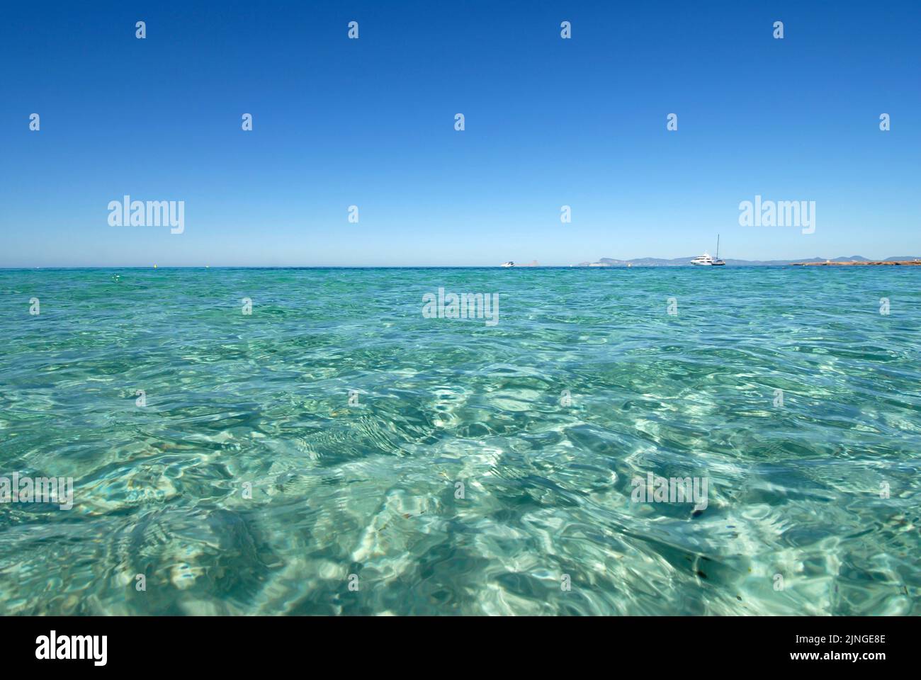 Plage de Cala Saona à Formentera, Espagne Banque D'Images