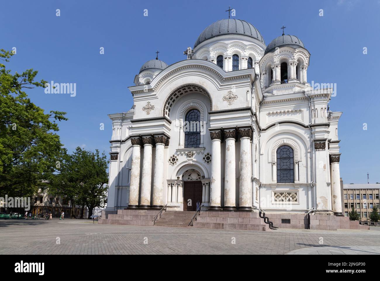 Lituanie - Eglise Saint-Michel l'Archange, Kaunas Lituanie - , datant du 19th siècle. Maintenant une église catholique romaine, Lituanie Europe Banque D'Images