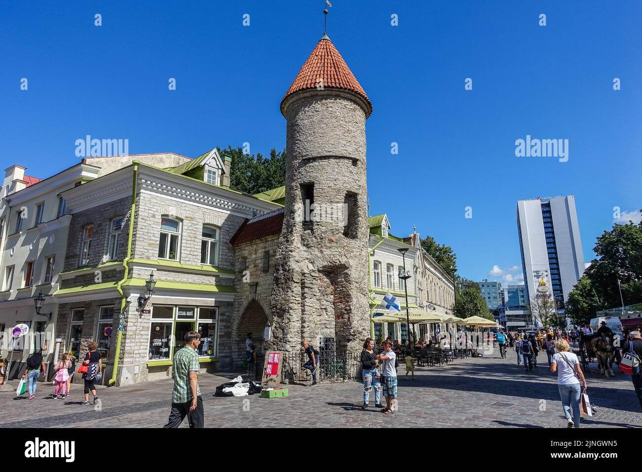Tallinn, Estonie 31 juillet 2022 vue générale des rues de la vieille ville. Credit: Vadim Pacajev/Alay Live News Banque D'Images