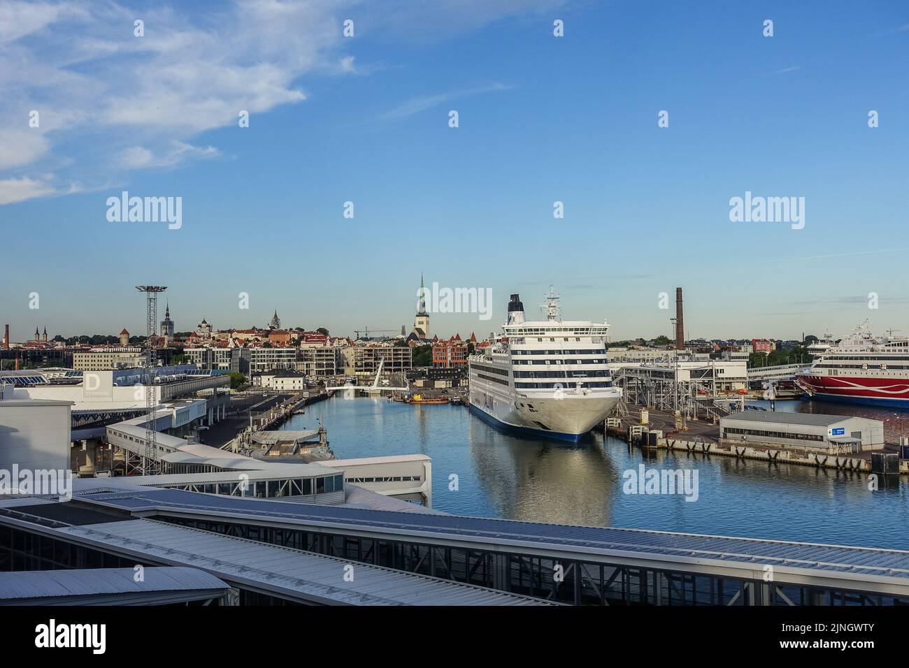 Tallinn, Estonie 31 juillet 2022 le ferry de Tallink Lines relie Helsinki en Finlande et Tallin en Estonie. Credit: Vadim Pacajev/Alay Live News Banque D'Images