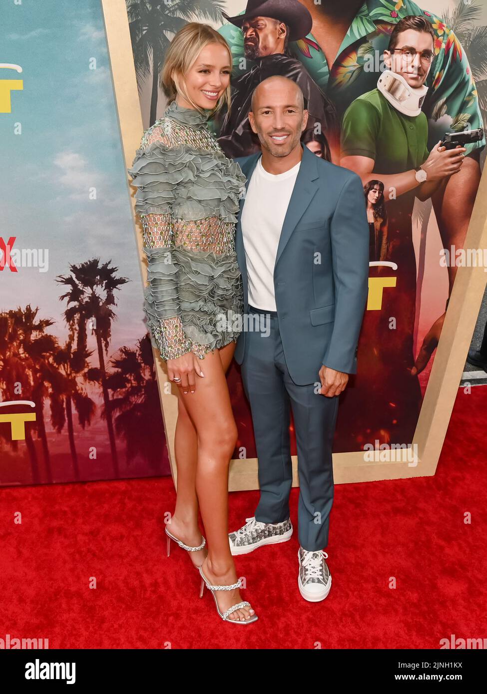 Los Angeles, Californie, États-Unis. 10th août 2022. Marie-lou Nurk et Jason Oppenheim. Première mondiale du « Day Shift » de Netflix. Credit: Billy Bennight/AdMedia/Newscom/Alay Live News Banque D'Images