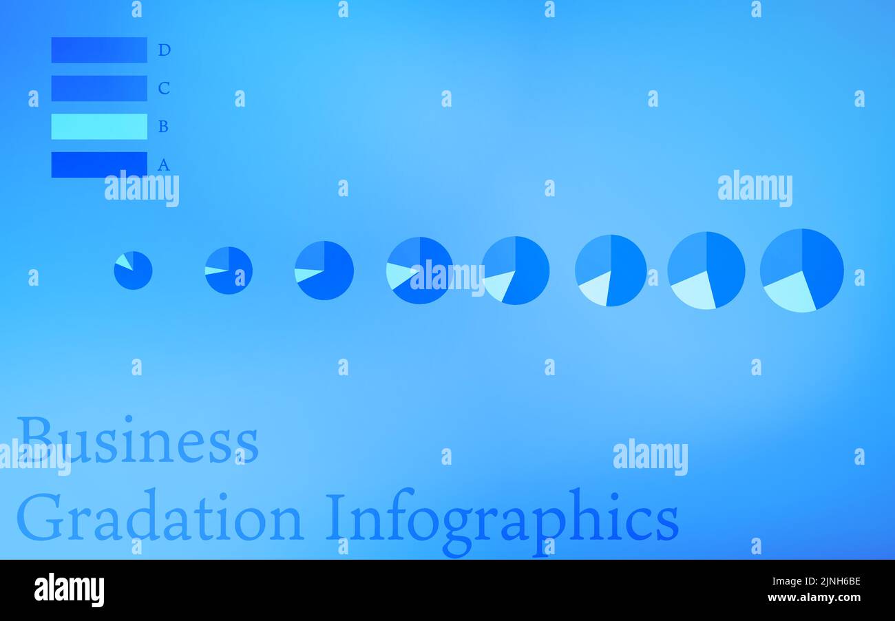 Infographies, graphiques, graphiques et tableaux bleus Illustration de Vecteur