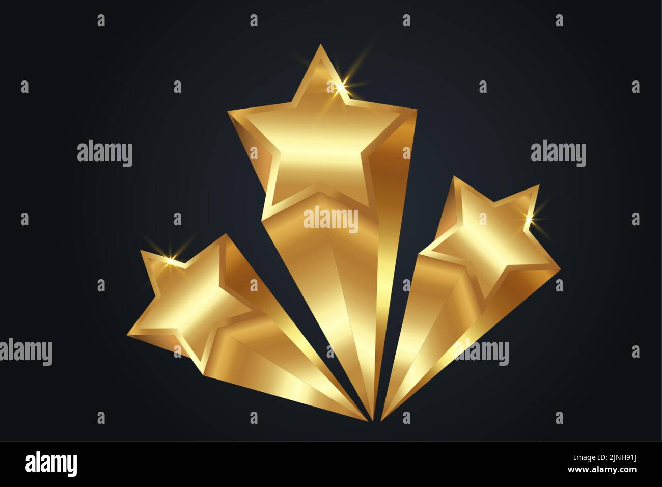 Modèle de RÉCOMPENSE Gold STAR. Cérémonie de don. 3D concept du prix Golden Stars, icône de la statue de Silhouette. Film et symbole du cinéma, Banner Academy Award Illustration de Vecteur Modèle de RÉCOMPENSE Gold STAR. Cérémonie de don. 3D concept du prix Golden Stars, icône de la statue de Silhouette. Film et symbole du cinéma, Banner Academy Award Illustration de Vecteur