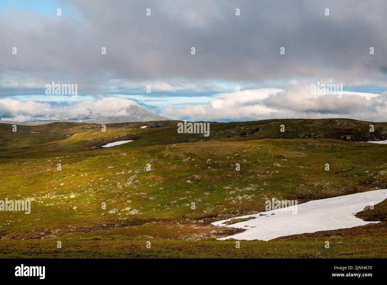 Collines autour de la station de montagne Blahammaren à Jamtland, Suède Banque D'Images