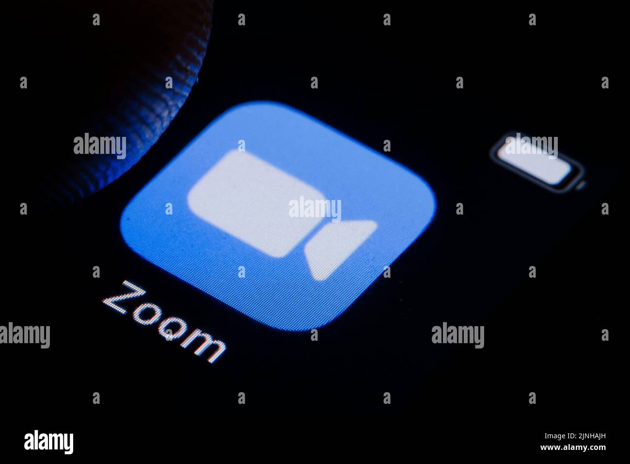 Berlin, Allemagne. 10th mars 2022. Photo symbolique : le logo Zoom est visible sur un smartphone. Berlin, 10 mars 2022 crédit: dpa/Alay Live News Banque D'Images