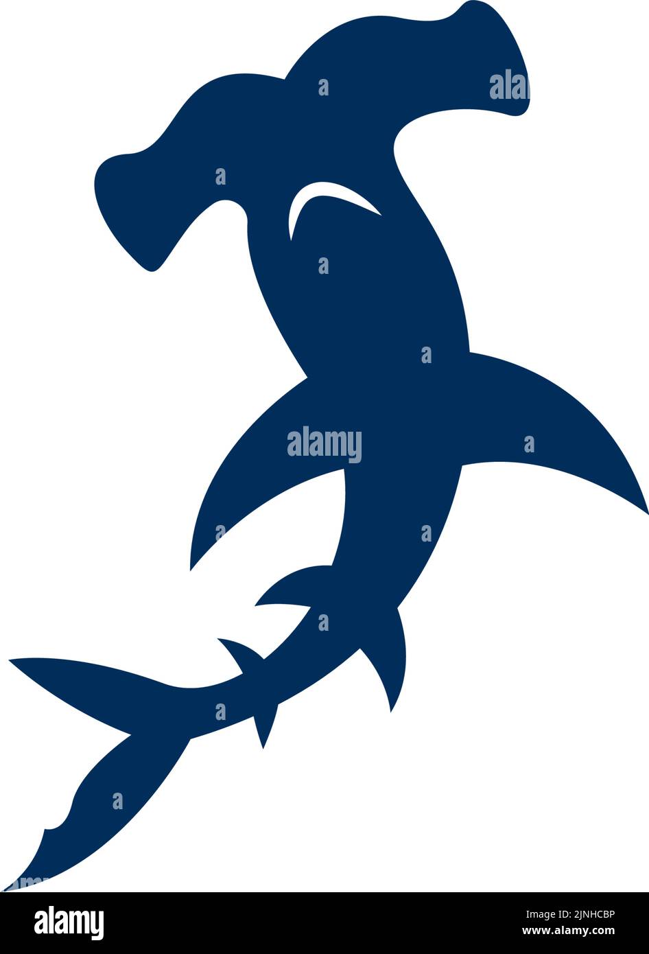 Illustration du logo Shark Icon Illustration de Vecteur
