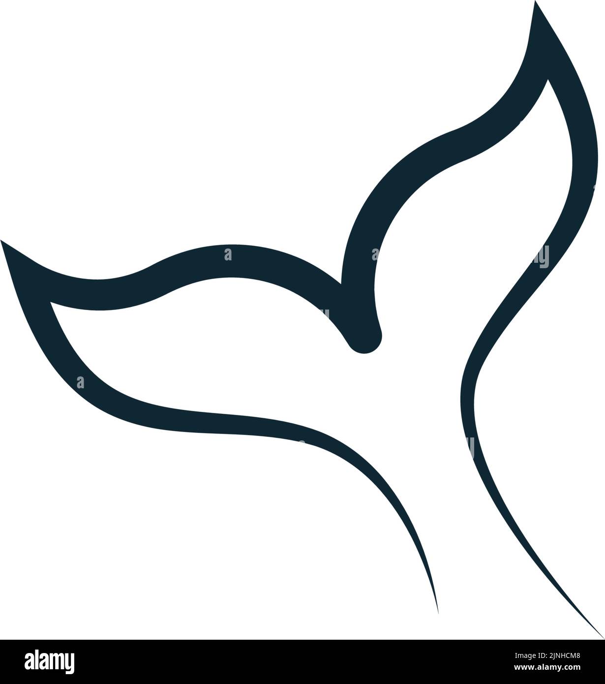 Modèle d'illustration du logo Whale Icon Illustration de Vecteur