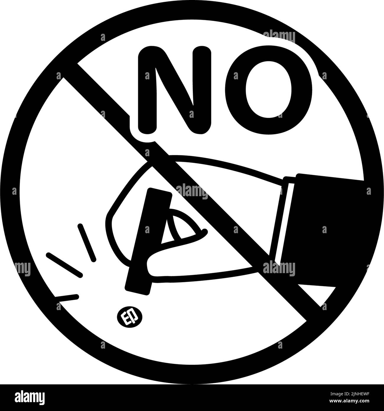 Suppression de l'estampage illustration de de-hanko - Traduction: Marque Illustration de Vecteur