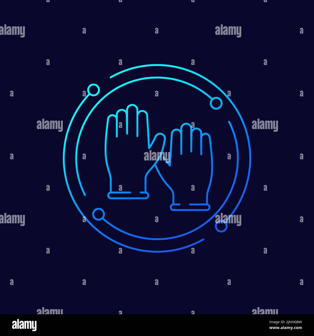 icône de gants, motif vectoriel Illustration de Vecteur