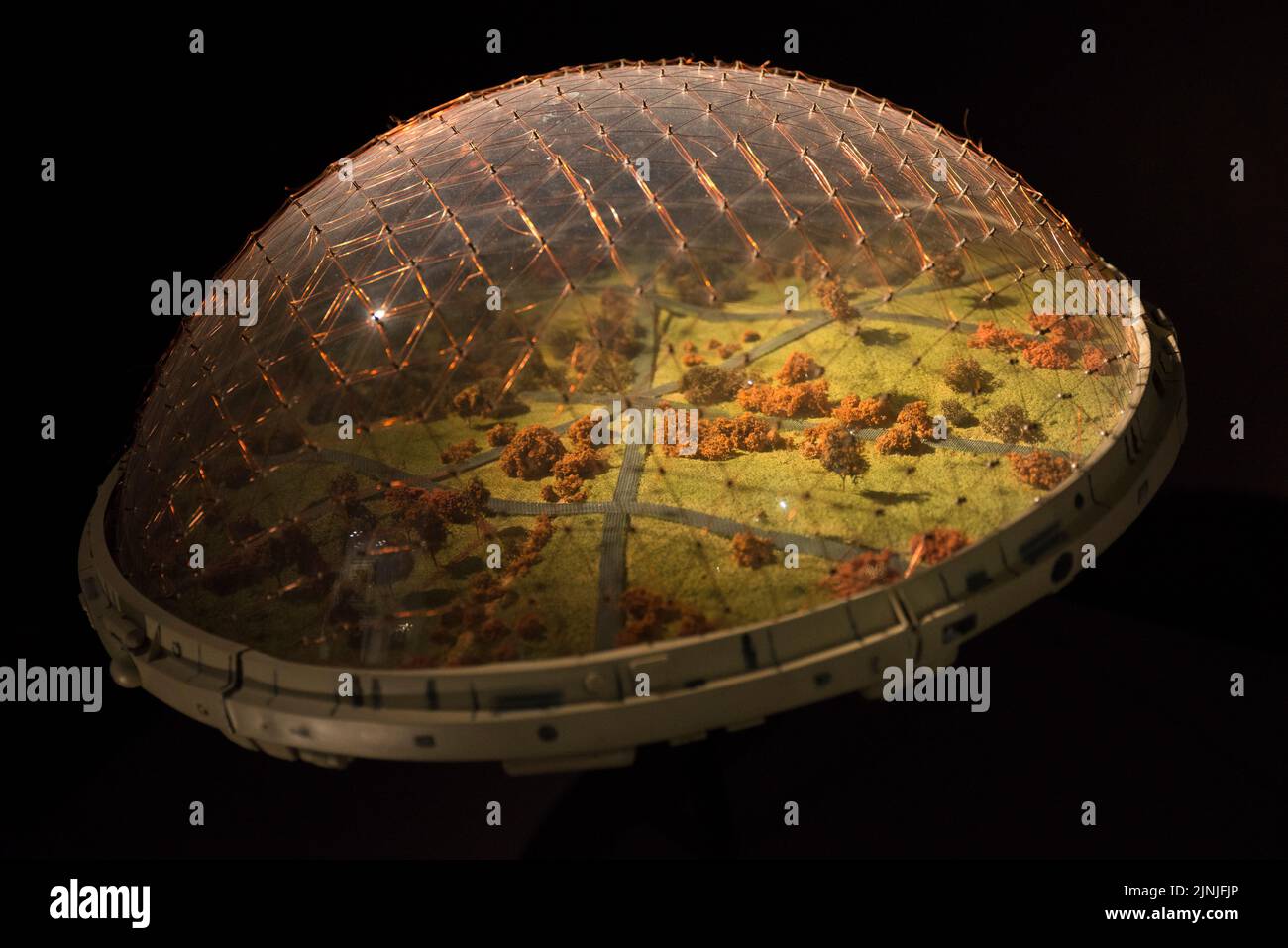 AgriDome prop de la série télévisée Battlestar Galactica (2004) et du film Silent Running Banque D'Images