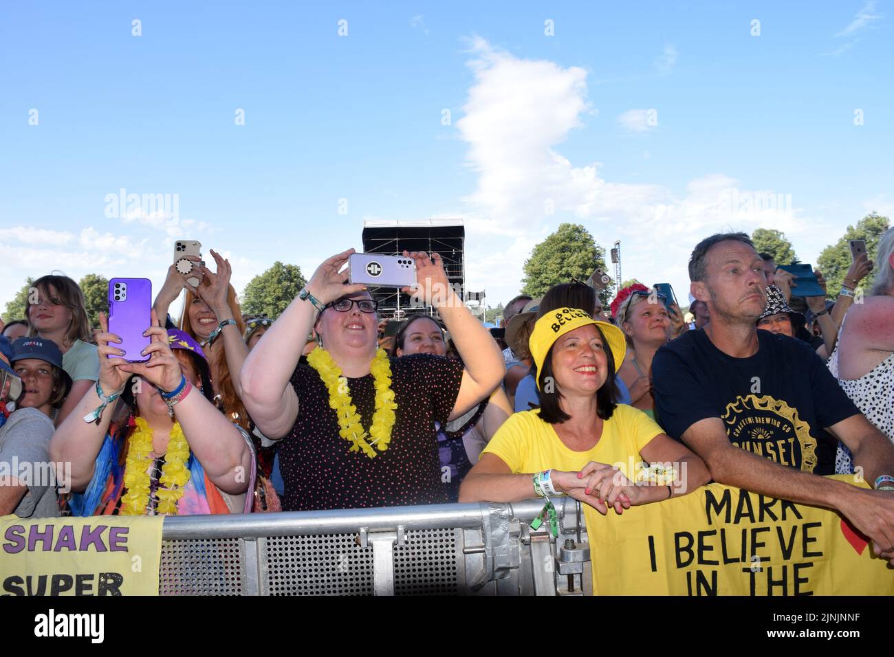 Latitude Festival 2022 juillet, Henham Park, Suffolk, Royaume-Uni. Mark Owen (prenez ça) fans Banque D'Images